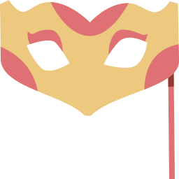 maschera di carnevale icona