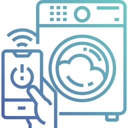 Smart washing machine icon