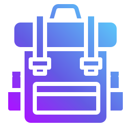 Travel bag icon