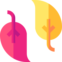 Dried leaf icon