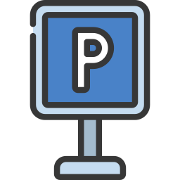 Parking sign icon