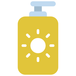 crema solar icono