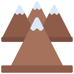 chaîne de montagnes Icône