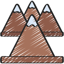 Mountain range icon