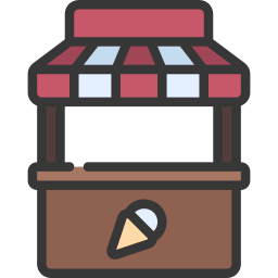 Food stand icon