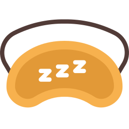 máscara para dormir icono