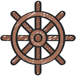 schip wiel icoon