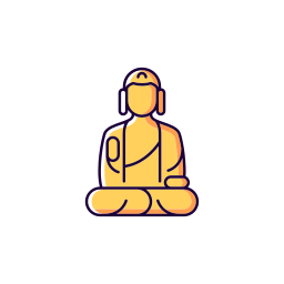 Buddha statue icon