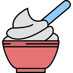 Whipped cream icon