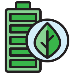 Eco battery icon