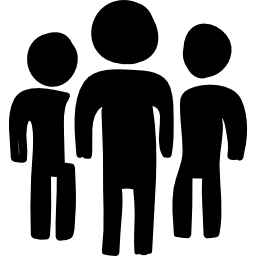 personen handgezeichnete personengruppe icon