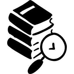 책 손으로 그려진 된 스택 icon