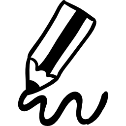herramienta de escritura a lápiz icono