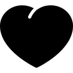 Heart filled shape icon