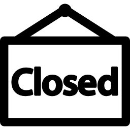 Closed commerce signal icon