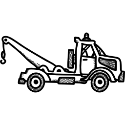 Crane transport icon