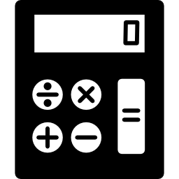 calcolatrice accesa icona