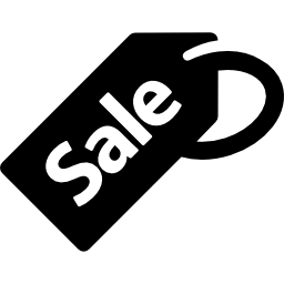 etichetta commerciale di vendita icona