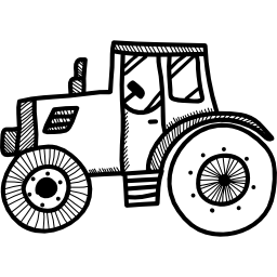 viejo camión rural icono