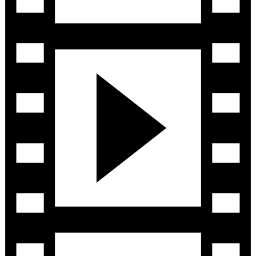 Play in film strip icon