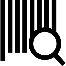 Bars code search icon