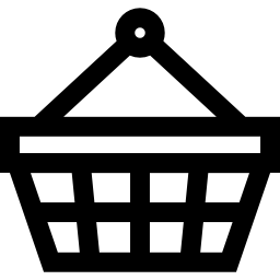Shopping basket commercial tool icon