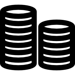 Coins stacks icon