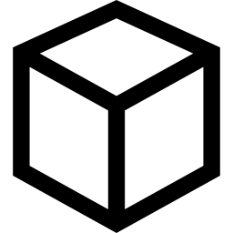 contorno del cubo icono