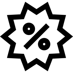 백분율 라벨 icon