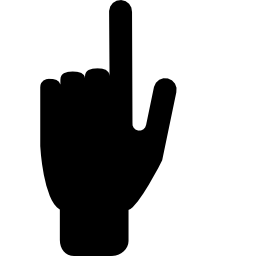 Forefinger and thumb icon