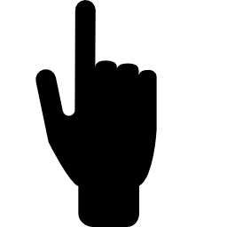 Forefinger pointing up icon