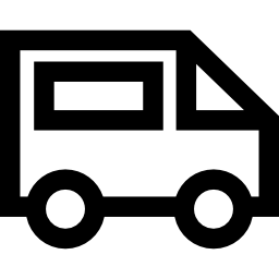 ciężarówka e-commerce do dostawy ikona