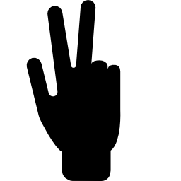 liczenie do trzech palcami ikona