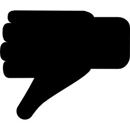 Dislike hand gesture icon