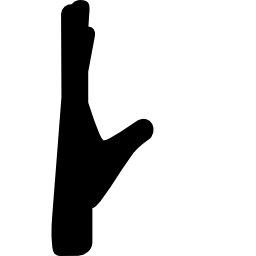 mano lateral icono