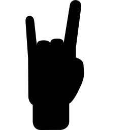 Little finger and forefinger gesture icon