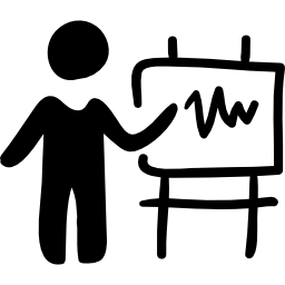 Professor teaching icon