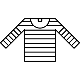 T shirt with stripes icon