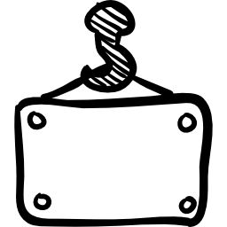 Żuraw trzymający panel konstrukcyjny ikona