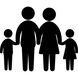 siluetta della famiglia icona
