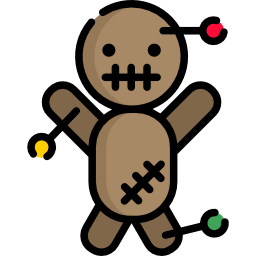 bambola voodoo icona