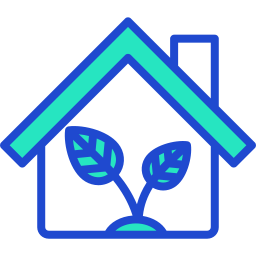 Eco house icon