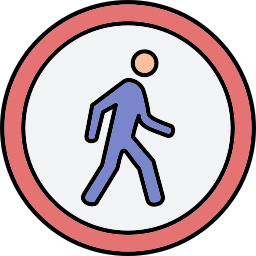 cruce peatonal icono