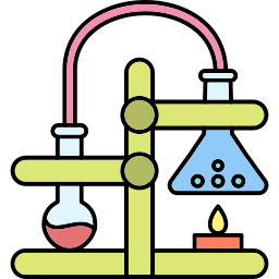 Chemical reaction icon