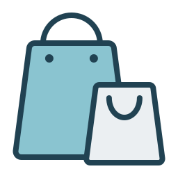 Shopping bags icon