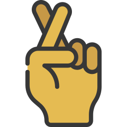 finger kreuzen icon