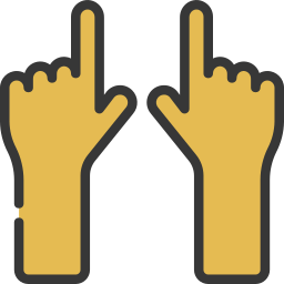 dwie ręce ikona