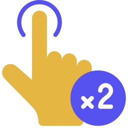 Double tap icon