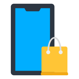 Mobile shopping icon