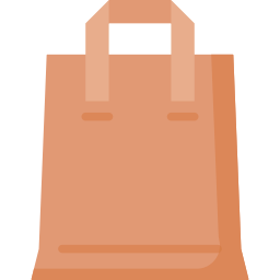 sac en papier Icône